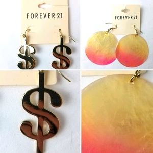 🍍3 for $25 SALE!!! NEW Forever 21 Earring Bundle
